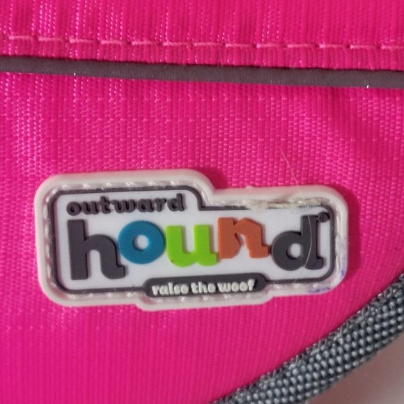 Outward Hound Granby Small Pink & Gray Polyester Dog Flotation Jacket Co… - Picture 4 of 10